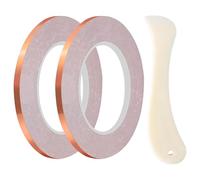 Copper Foil Tape - Primme Qualiity Conductives, Bone Folders Smmooth Surrface Strips, Durrable Impactts Adhesives Ribbons, Flexible Grounding Repairs Supply - For Stained Glass DIY Craftsmen