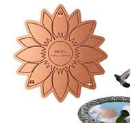 Copper for Bird Bath,0.6mmThick 3-Point Support Plate,Copper Plate for Bird Bath Bowls | for Outdoor Garden Patio Lawn Ceramic Heated Solar Large Small Fountain