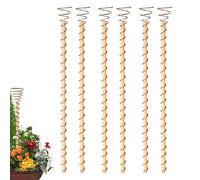 Copper Garden Stakes - 6 Pieces Heavy Duty Outdoor Plant Marking Rods for Yard Use | Copper Antenna Style Plant Support Marker Set, Flower Vegetable Tomato Garden Planting Tool