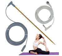 Copper Grounding Rod Kit | Brass 30 cm Earth Stake 12 m 40 ft PU Wire System 4,5 m Extension Anti Static Cable Set Portable Connection For Yoga Mat Blanket Workbench Discharge Use