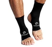 COPPER HEAL Manchon de Compression (Paire) - Chaussettes infusées en cuivre Haute Arche Soutien Pied gonflement Tendon Achille Douleurs Articulations Fasciite Plantaire Blessures Sportives