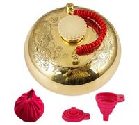 Copper Hot waterBottle - Traditional Hot waterSack With Funnel, Hand Feet Warmer, long lasting Insulated Cover Heattherapy Tool | Warm waterBed Warmer For Kids Adults Women Men Winter Comfortreli