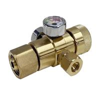 Copper Oxygen Gas Pressure Reducer 0.4-25MPa Regulator Air Flow Regulator Gauge Meter Pressure Measuring Tools