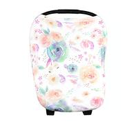 Copper Pearl Bébé Siège d'auto Couverture Canopy et soins infirmiers couverture multi-usage Stretchy 5 en 1 cadeau « Bloom »