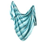 Copper Pearl Grandes prime tricot bébé Swaddle Receiving Blanket « Waves »