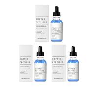 Copper Peptide Infused Face Serum, Formulated with Hydrolyzed Collagen | Anti-Aging Firming Treatment for Dull Complexion, Helps Smooth Wrinkles & Recover Skin Elasticity Daily Facial Care