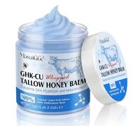 Copper Peptides GHK-Cu Beef Tallow Skin Care Baume de bœuf avec bleu de méthylène, miel de manuka et vitamine E hydratant naturel pour le visage et le corps 120 g