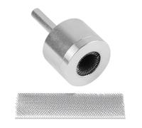 Copper Pipe Cleaner, Metal Hex Shank Hand Tool, Silver, Cleaning Brush, Heavy Duty, Replaceable Brushes, for Professional Plumbing Maintenance, Deburring Tool