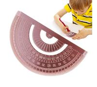 Copper Semicircular Protractor - Math Protractor for Geometry | 180 Degree Ruler Math Tool | Half Circle Ruler | for Woodworking, School, Students, Drafting, Carpentry, Construction for Engineers