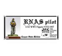 Copper State Models - Royal Naval Air Service Pilotmaquette Figurine Royal Naval Air Service Pilot Copper State Models F32-007 1/32ème Maquette Char Promo Figurine Miniature