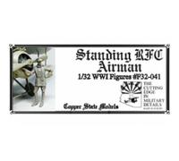 Copper State Models - Standing Rfc Airmanmaquette Figurine Standing Rfc Airman Copper State Models F32-041 1/32ème Maquette Char Promo Figurine Miniature