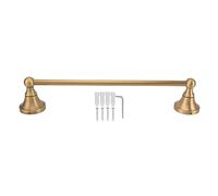 Copper Towel Bar | European Style Retro Bathroom Towel Rack | Wall Mounted Single Rod Holder for Towels/Kitchen/Powder Room | Oxidation - Inhibiting & Sturdy