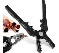 Copper Tube Rounder, 6 Hole Manual Pipe Repairer Pliers,Tube Rounder Tool,Extended Lever Arm Pipe Tool for 1/4in,3/8in,1/2in,5/8in, 3/4in, 7/8in Copper & Aluminum