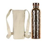 Copper Water Bottle - Leak Proof Insulated Flask, Portable 27oz Metal Drinkware with Secure Seal Cap & Thermal Lining for Gym, Hydration, Camping, Traveling and Work