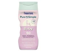 Coppertone Pure & Simple bébé SPF 50 Lotion solaire, Tear gratuit, résistant à l'eau, 1 Pédiatre marque recommandée, Plus 100% Botanicals naturelles, 6oz