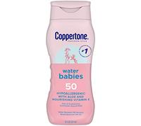 Coppertone WaterBabies Sunscreen Lotion Broad Spectrum SPF 50 (8 Fluid Ounce) (Packaging may vary)