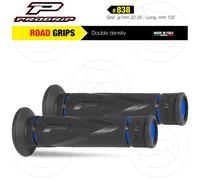 Coppia 2 Manopoles Progrip 838 Bleu Gel D.22-25 Universels Trial Route Moto