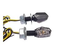 Coppia De Flèches Mini3 JMP LED Noir Homologuées Moto Scooter ATV M8