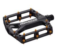 Reverse Components Black One Pedals Argenté Black / Gold
