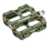 Coppia De Pédales MTB Flat Escape Oliva 933000697 REVERSE Flat Bici Pédales