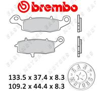Coppia De Plaquettes De Frein Brembo Avant Pour Suzuki SV S 650 99>02 07KA18.SA