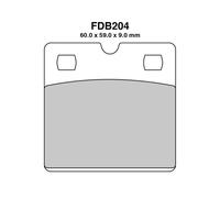 Coppia De Plaquettes De Frein Ferodo FDB204P