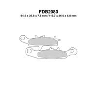 Coppia De Plaquettes De Frein Ferodo FDB2080SG