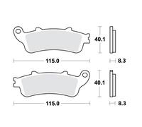 Coppia De Plaquettes De Frein Sinterisées SV TRW 787.00.82