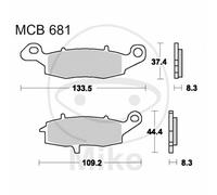 Coppia De Plaquettes De Frein Sinterisées SV TRW 787.06.37