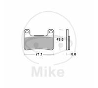 Coppia De Plaquettes De Frein Sinterisées SV TRW 787.42.58