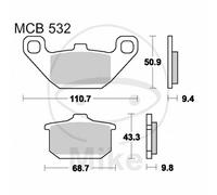 Coppia De Plaquettes De Frein Standard TRW LUCAS 787.10.72