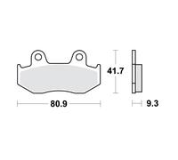 Coppia De Plaquettes De Frein Standard TRW LUCAS 787.32.19