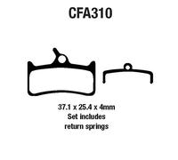 Ebc Mtb Cfa310hh Shimano Xt/grimeca 8&16/crag Dh/slam/hope Wet Riding Disc Brake Pads Gris Silver