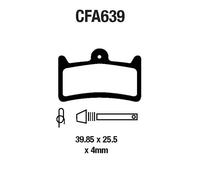 Coppia De Plaquettes EBC MTB CFA639R