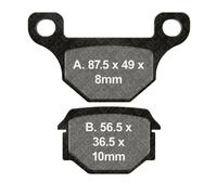 Coppia De Plaquettes EBC SFA SFA093 732.00.81 TGB 50 R X Bulletin 2006-2008