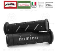 Domino Paire de poignées de sport Soft Road bi-matière noires et grises