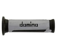 Coppia De Poignées Domino Universelles Moto Tourisme Argent-Anthracite 120MM