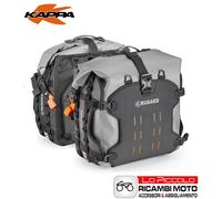 Kappamoto Sacoches latérales AV07 K'Rugged 30L+30L Imperméables Gris Monokey