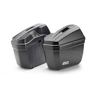 Coppia De Valises Rigides Latérales Givi E22N Monokey Sacs Noirs 22 Lt