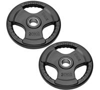 Coppia Disques En Fonte Gommée 50 mm Pour Bilanc. Olympique 2 Pcs