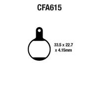 Coppia Pastilles EBC MTB CFA615