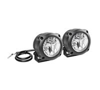 Coppia Phares Fendinebbia LED Moto LAMPA Imperméables 2 Pièces Noir NEW 90461