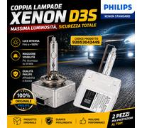 COPPIA Philips D3S Ampoules Xenon HID 35W Blanc Clair Feux de Croisement