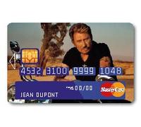 COPPIA Sticker Autocollant Carte Bancaire - Johnny Halliday 2 - Démarquez-vous en personnalisant votre Carte Bancaire à petit prix - Fabrication Française 8X5 cm