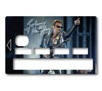 COPPIA Sticker Autocollant Carte Bancaire - Johnny Halliday - Démarquez-vous en personnalisant votre Carte Bancaire à petit prix - Fabrication Française, 8 X 5 cm