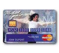 COPPIA - Sticker Autocollant Carte Bancaire - Michael Jackson 2 - COPPIA - Démarquez-vous en personnalisant votre Carte Bancaire à petit prix - Fabrication Française 8x5cm