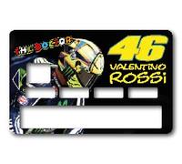 COPPIA Sticker Autocollant Carte Bancaire - Valentino Rossi 2 - Démarquez-vous en personnalisant votre Carte Bancaire à petit prix - Fabrication Française, 8 X 5 cm