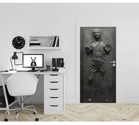 COPPIA Stickers Porte - Papier Peint - Autocollant décoration porte - Poster Adhésif - Solo emprisonné -Etoile - Geek - Chambre Bureau Salon Couloir - 83 x 205 cm - Fabrication française Vert
