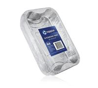 Coppice Barquettes Aluminium Renforcées 29x19x5 cm - Lot de 10 | Barquettes Jetables Solides pour Cuisson Rôtissage BBQ Grillage Stockage Alimentaire Four Micro-ondes Recyclable