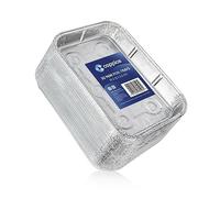 Coppice Mini Barquettes Aluminium 19x13x2,5 cm - Lot de 30 | Jetables, Cuisson, BBQ, Congélation, Four, Micro-ondes, & Friteuse à air | Aluminium Alimentaire Recyclable, Réutilisable